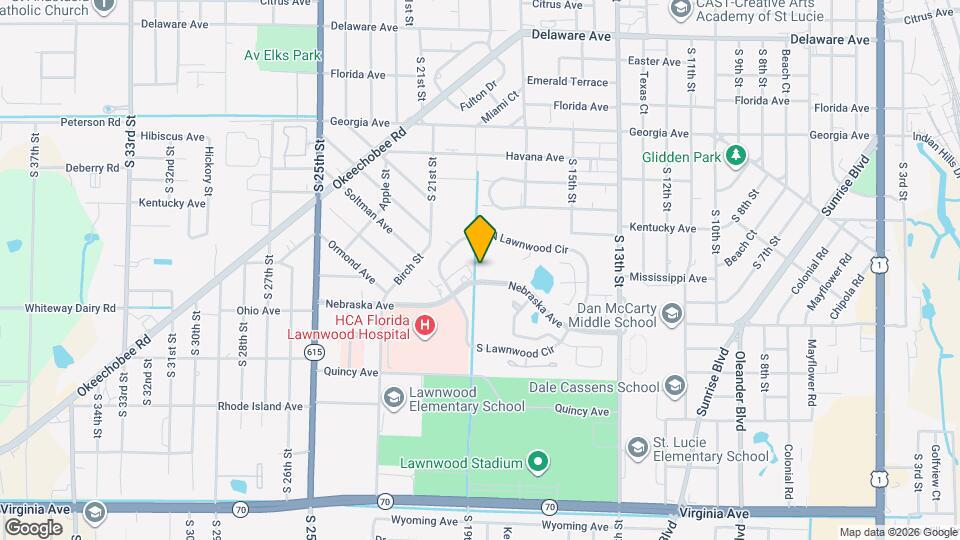 1820 Nebraska Ave Map and Location Details