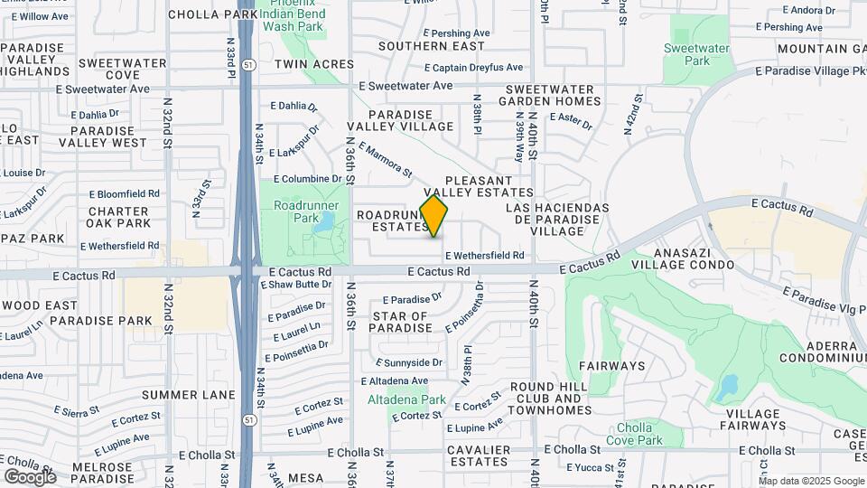3753 E Charter Oak Rd Map and Location Details