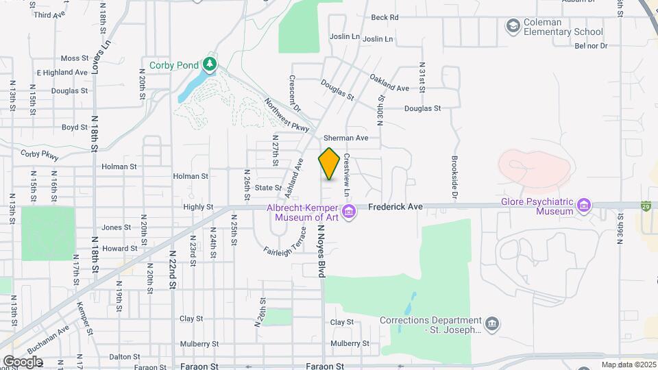 1029 N Noyes Blvd Mapa y Detalles de la Ubicación