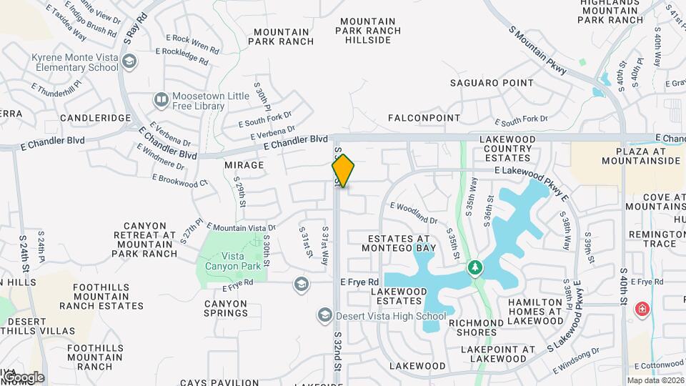 15822 S 32nd Pl Map and Location Details