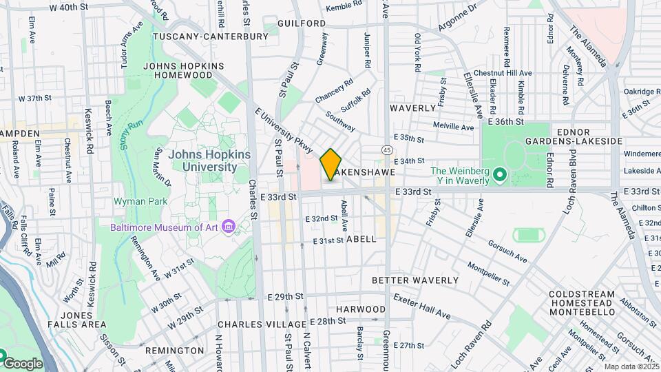 312 E 33rd St Map and Location Details