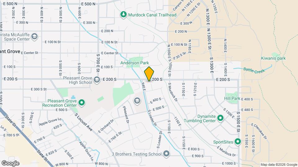 254 S. 1000 E. Unit B, Unit Red Door Rental Map and Location Details