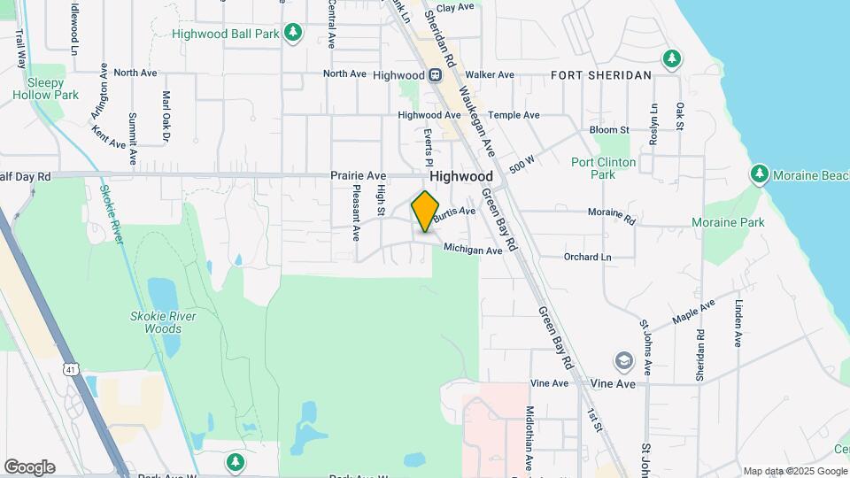 104 Michigan Ave Map and Location Details