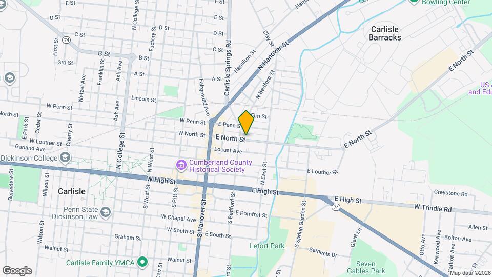 117 E North St Map and Location Details