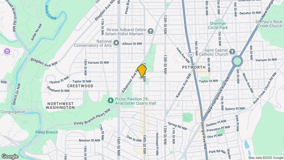 4100-4102 14th St NW Mapa y Detalles de la Ubicación
