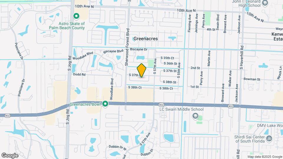 5821 S 38th St Map and Location Details