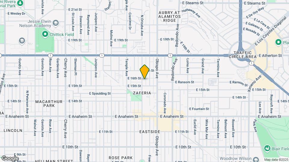1526 Orizaba Ave Map and Location Details