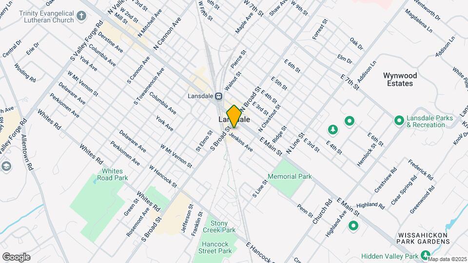 13 Jenkins Ave-Unit -2 Bedroom Lansdale Colonial Map and Location Details