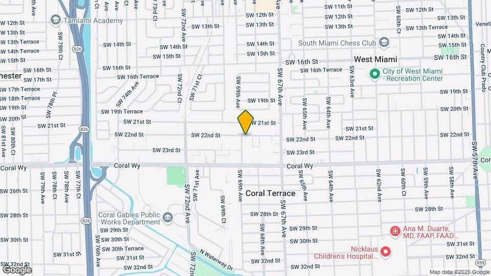 6880 SW 22nd St-Unit -Front Unit Map and Location Details
