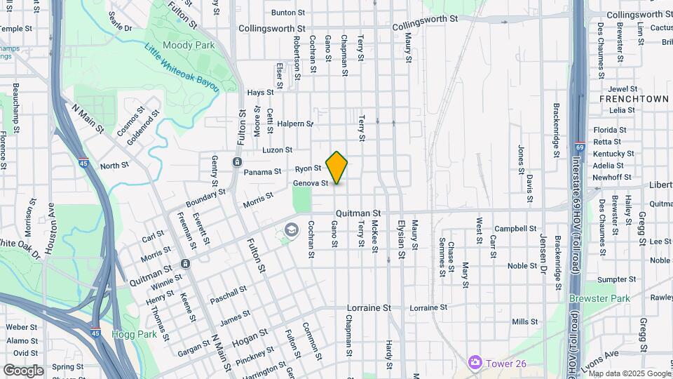 2518 Gano St Map and Location Details