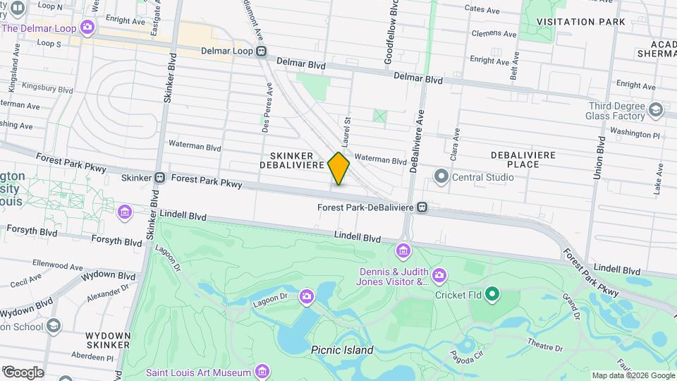 5788 Pershing Ave Map and Location Details