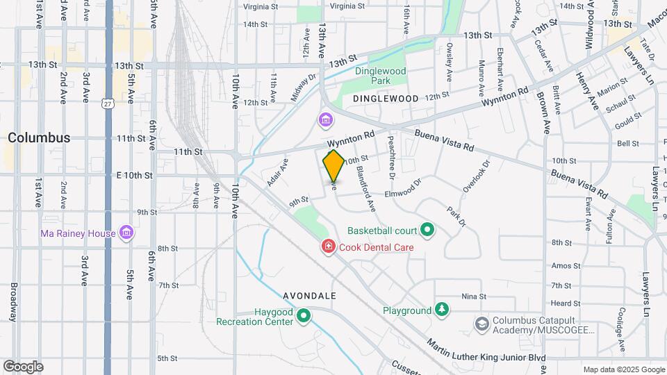 925 Cooper Ave Map and Location Details