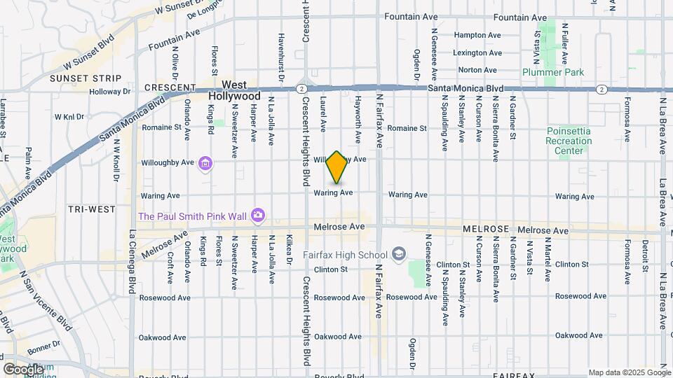 8005 Waring Ave Mapa y Detalles de la Ubicación