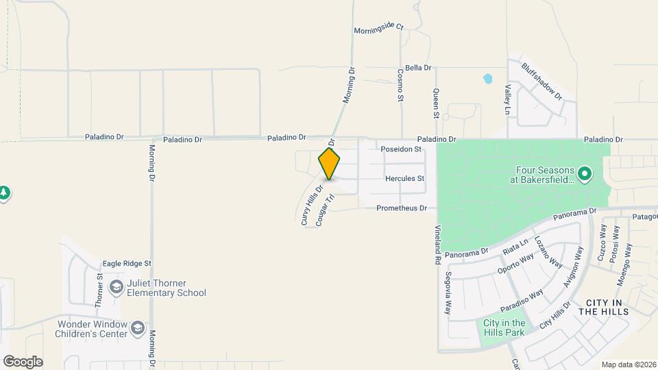 Modern 4-Bedroom Home in Northeast Bakersfield Map and Location Details