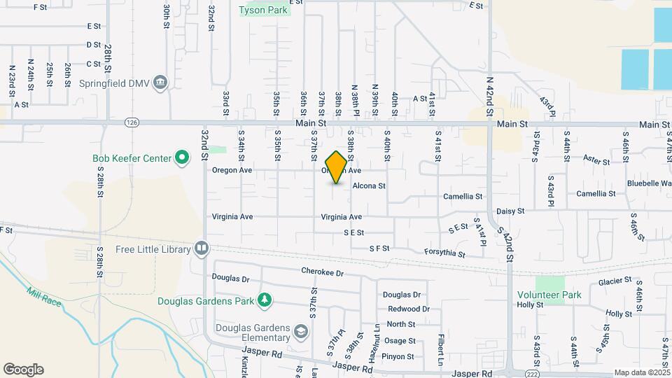 403 S 37th Pl Map and Location Details