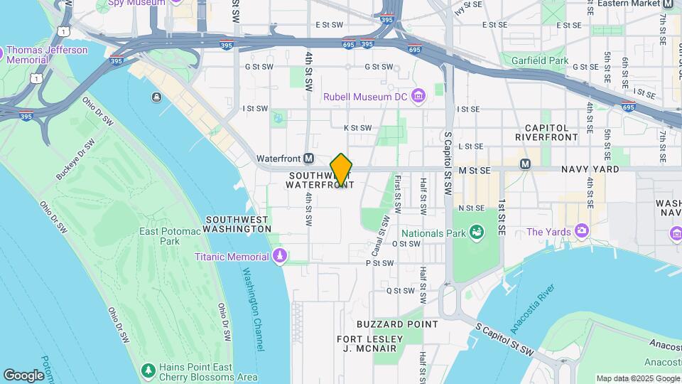 240 M St SW, Unit 202 Map and Location Details