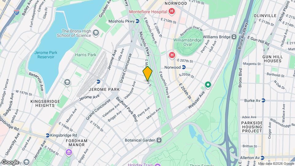 214 E Mosholu Pkwy S Map and Location Details