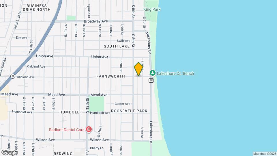 711 Ashland Ave Mapa y Detalles de la Ubicación