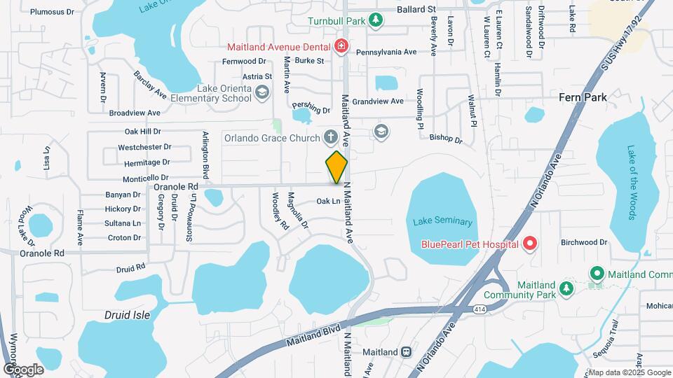 502 Oranole Rd Map and Location Details