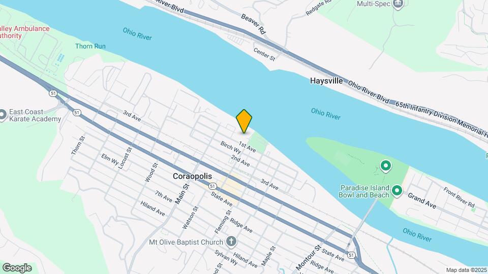 Coraopolis Towers Mapa y Detalles de la Ubicación