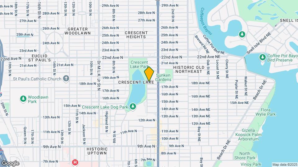 Crescent Lake Apartments Map and Location Details