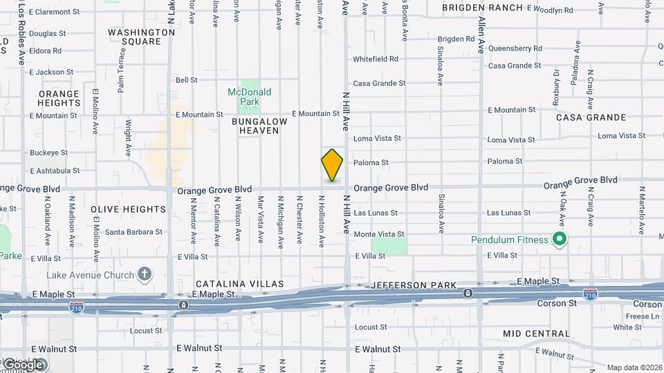 1357 E Orange Grove Blvd, Unit 1357 Orange Grove Map and Location Details