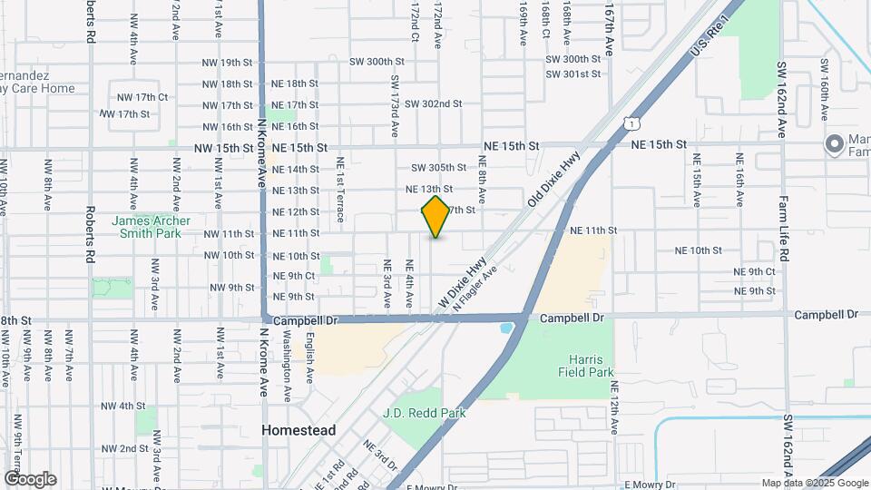 1021 NE 5th Ave Map and Location Details