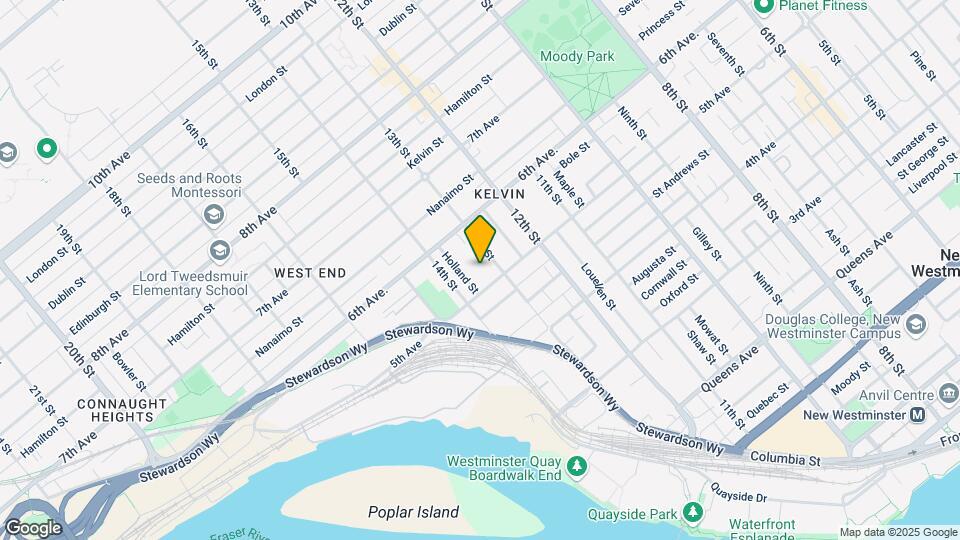 Fraser Prospect Map and Location Details
