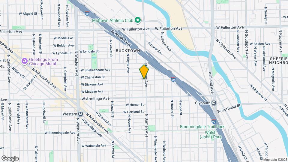 2062 N Damen Ave Map and Location Details