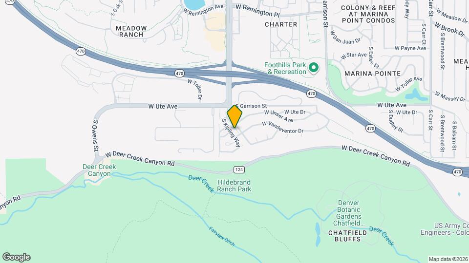 8808 S Kipling Way, Unit 302 Map and Location Details