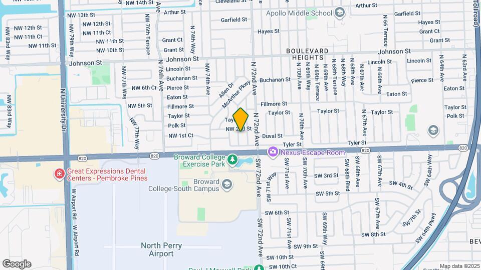 141 NW 72nd Way Map and Location Details