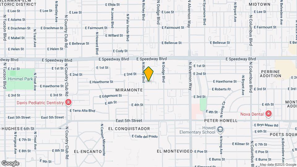 3611 E 3rd St Map and Location Details