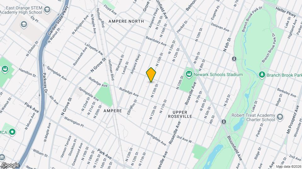 96 N 15th St, Unit center Map and Location Details