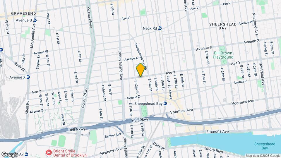 1222 Avenue Y Map and Location Details