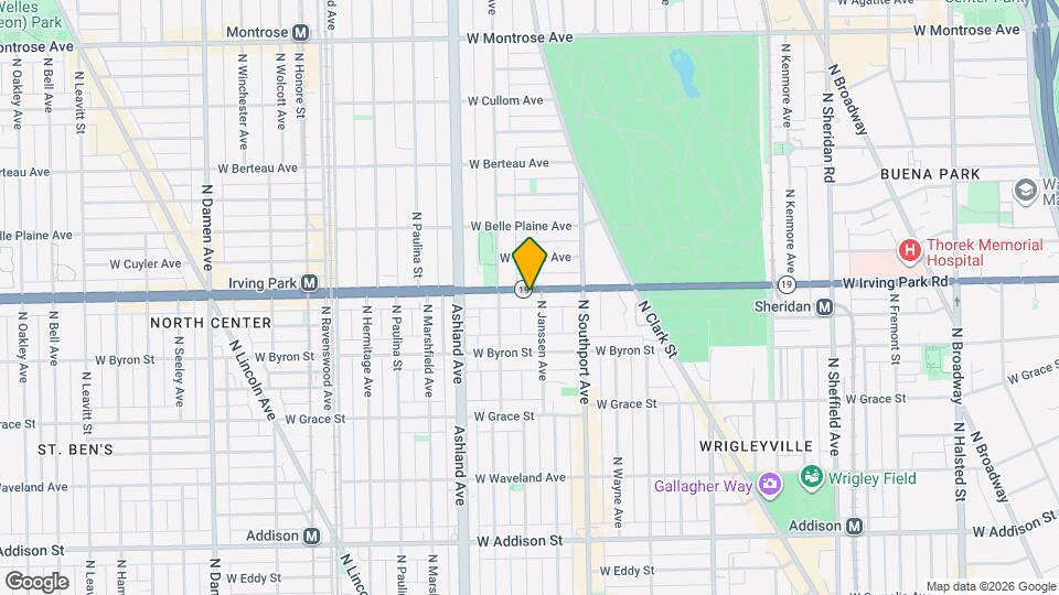 1453 W Irving Park Rd Map and Location Details