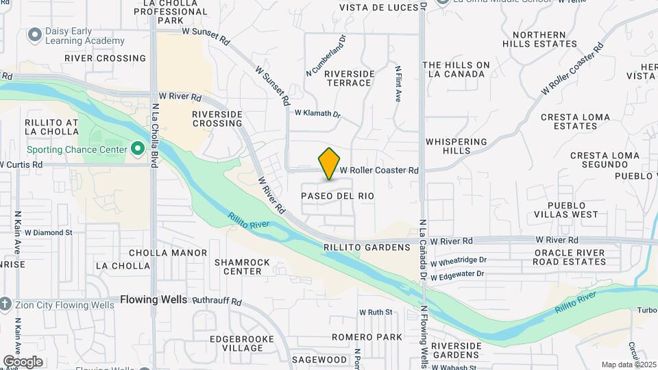 1645 W Gentle Brook Trail Map and Location Details