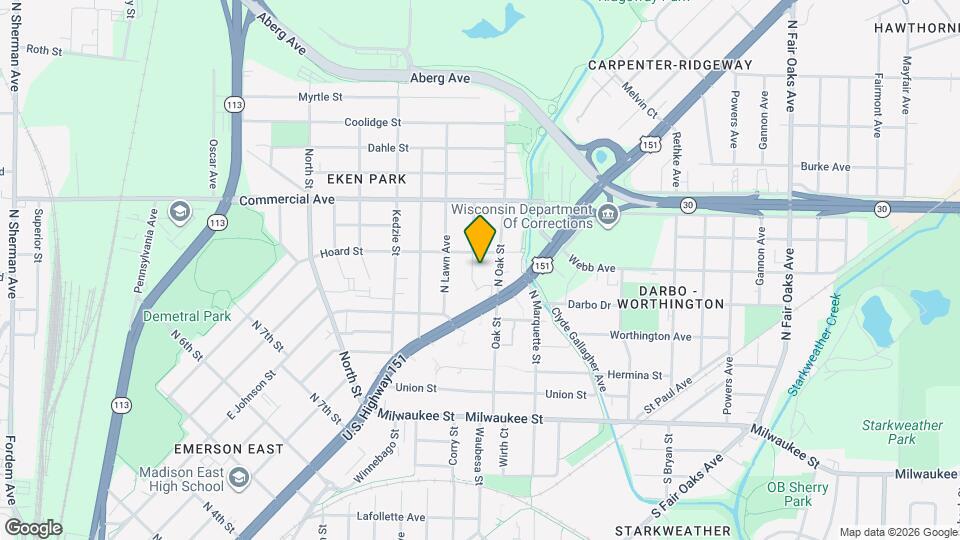 415 Algoma St, Unit 2 Map and Location Details