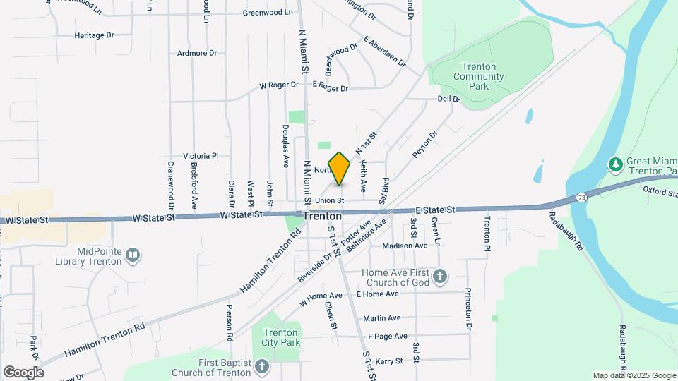 107 N 2nd St Map and Location Details