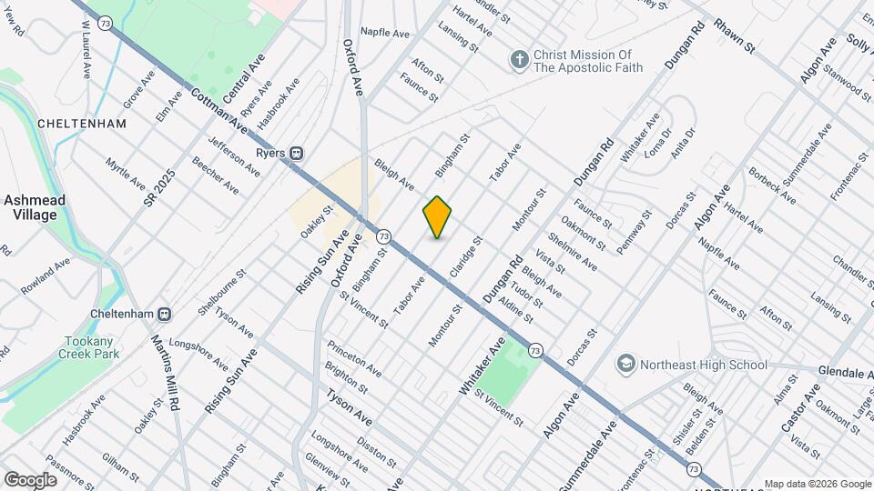 7324 Tabor Ave Map and Location Details