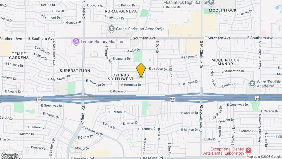 3729 S Kenneth Pl Map and Location Details
