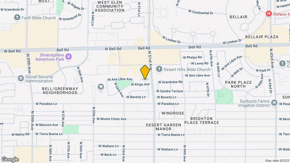 16424 N 51st Dr Map and Location Details