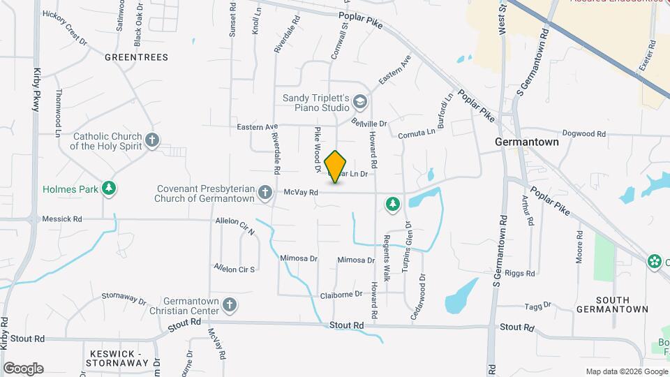 7238 McVay Rd Map and Location Details