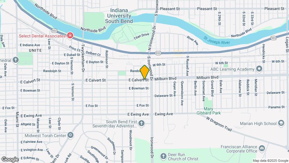 1938 E Calvert St Map and Location Details
