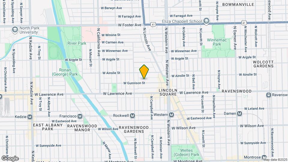 2526 W Gunnison St Mapa y Detalles de la Ubicación