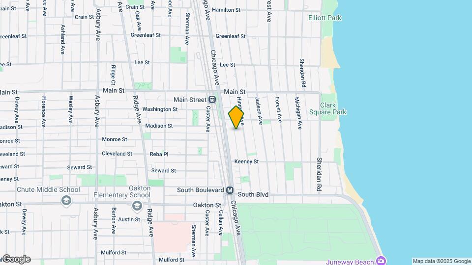 732 Hinman Ave, Unit 1E Map and Location Details