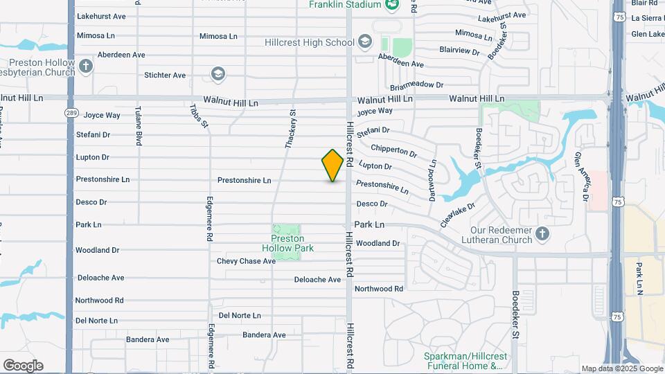 6822 Prestonshire Ln Map and Location Details