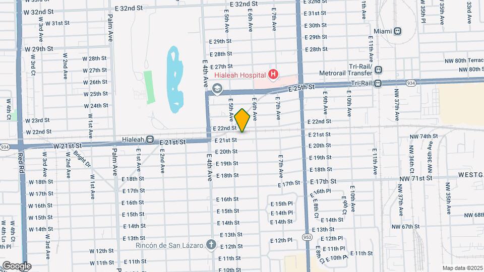 527 E 21st St Map and Location Details