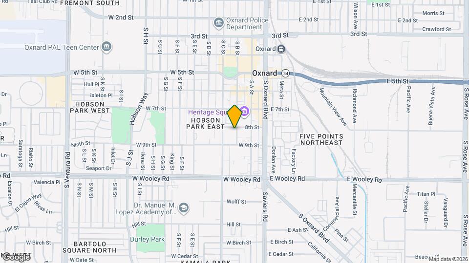 807 S B St Map and Location Details