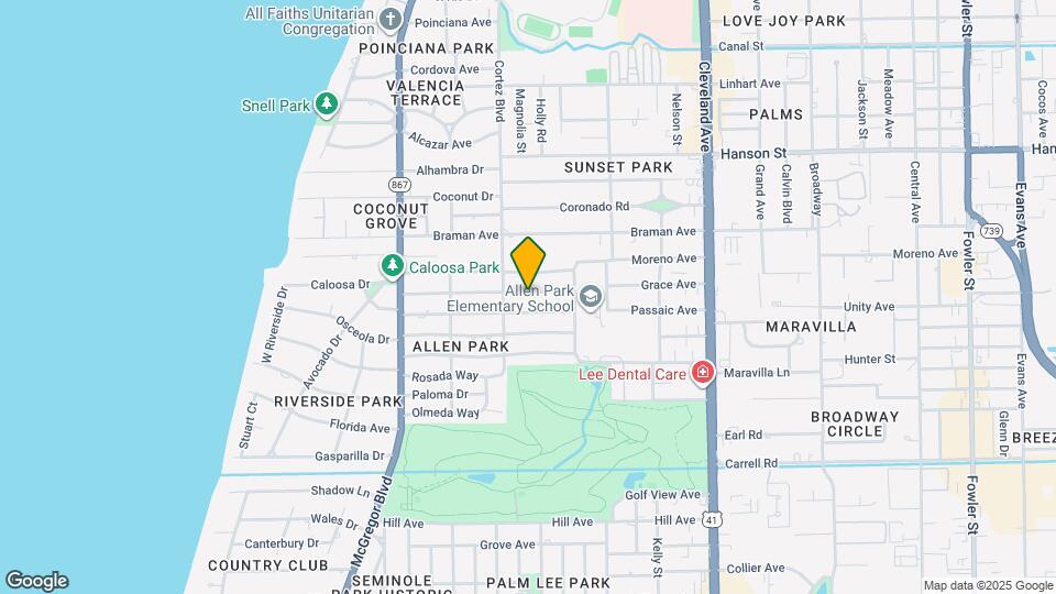 1626 Grace Ave Map and Location Details