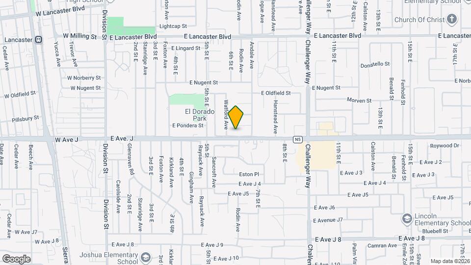 609 E Ave J 10 Map and Location Details